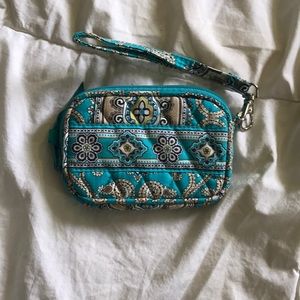 Blue Vera Bradley Wrist Wallet